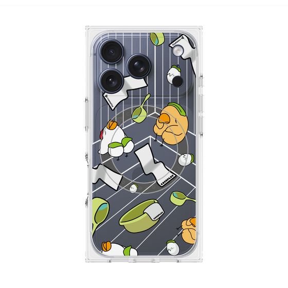 Premium Square Case with MagSafe［ Original - Bird Sauna ］