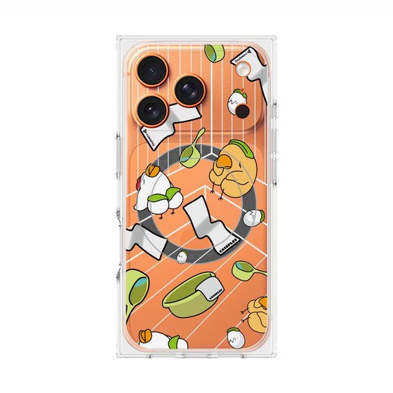 Premium Square Case with MagSafe［ Original - Bird Sauna ］