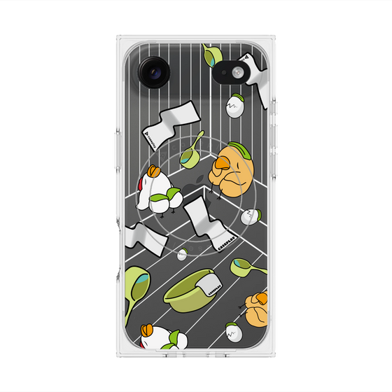 Premium Square Case with MagSafe［ Original - Bird Sauna ］