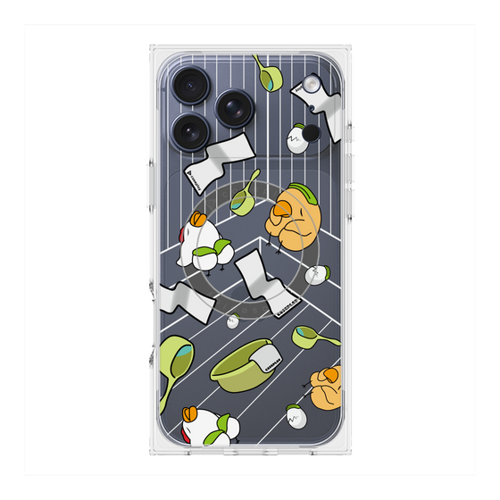 Premium Square Case with MagSafe［ Original - Bird Sauna ］