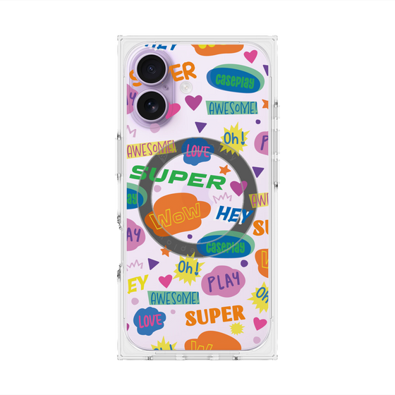 Premium Square Case with MagSafe［ Original - Colorful Moji ］