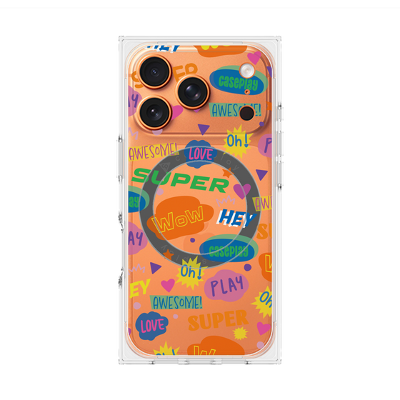 Premium Square Case with MagSafe［ Original - Colorful Moji ］