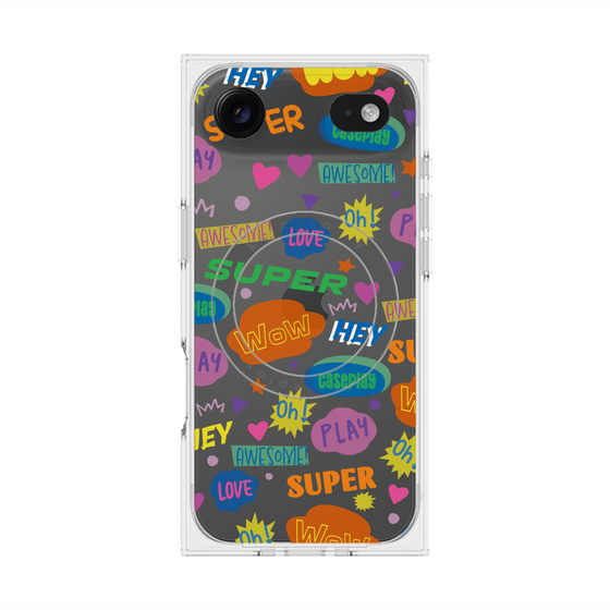 Premium Square Case with MagSafe［ Original - Colorful Moji ］