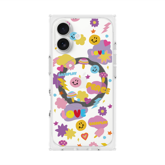 Premium Square Case with MagSafe［ Original - LOVE & PEACE ］