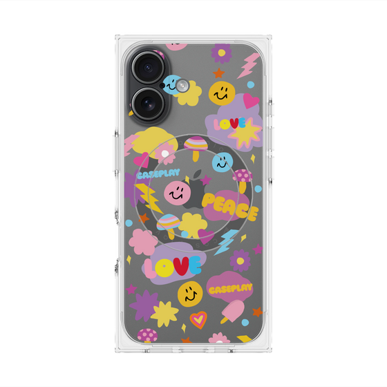 Premium Square Case with MagSafe［ Original - LOVE & PEACE ］