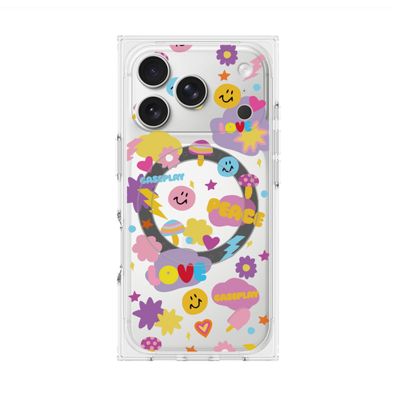 Premium Square Case with MagSafe［ Original - LOVE & PEACE ］