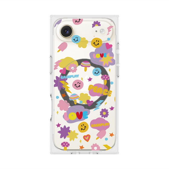 Premium Square Case with MagSafe［ Original - LOVE & PEACE ］