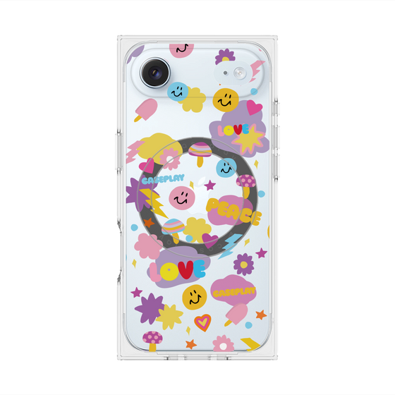 Premium Square Case with MagSafe［ Original - LOVE & PEACE ］