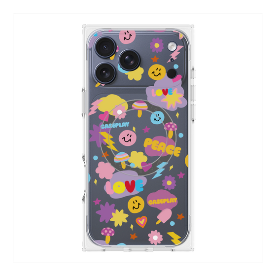 Premium Square Case with MagSafe［ Original - LOVE & PEACE ］