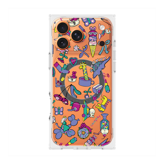 Premium Square Case with MagSafe［ Original - Mystery Toy Box ］