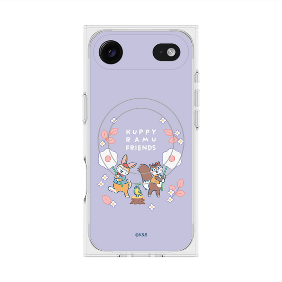 Premium Square Case with MagSafe［ Kuppyramu Friends - Flower ］