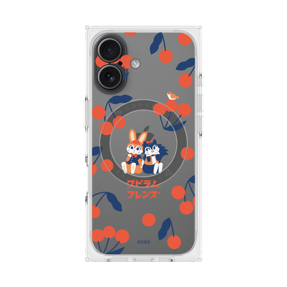 Premium Square Case with MagSafe［ Kuppyramu Friends - Cherry ］