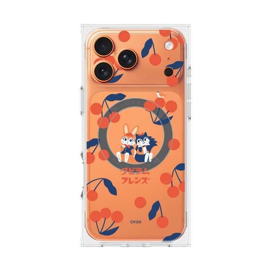 Premium Square Case with MagSafe［ Kuppyramu Friends - Cherry ］
