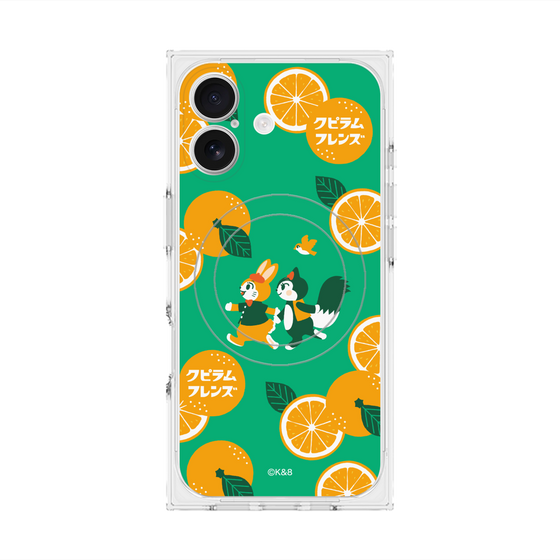 Premium Square Case with MagSafe［ Kuppyramu Friends - Orange ］