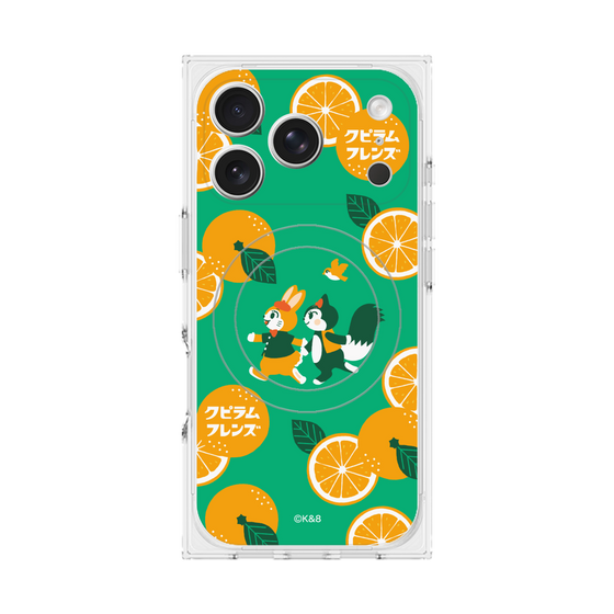 Premium Square Case with MagSafe［ Kuppyramu Friends - Orange ］