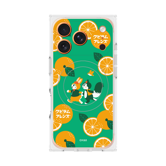 Premium Square Case with MagSafe［ Kuppyramu Friends - Orange ］