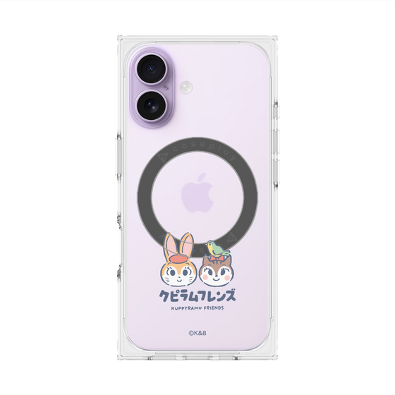 Premium Square Case with MagSafe［ Kuppyramu Friends - Logo - Nakayoshi  ］