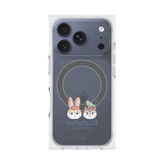 Premium Square Case with MagSafe［ Kuppyramu Friends - Logo - Nakayoshi  ］