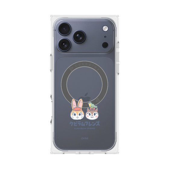 Premium Square Case with MagSafe［ Kuppyramu Friends - Logo - Nakayoshi  ］