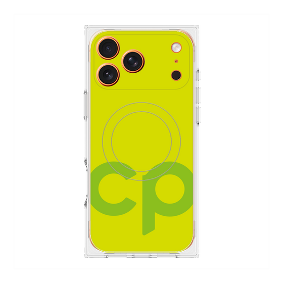 Premium Square Case with MagSafe［ Original - CASEPLAY Initial - Green ］