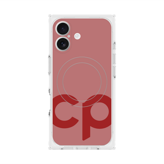 Premium Square Case with MagSafe［ Original - CASEPLAY Initial - Red ］