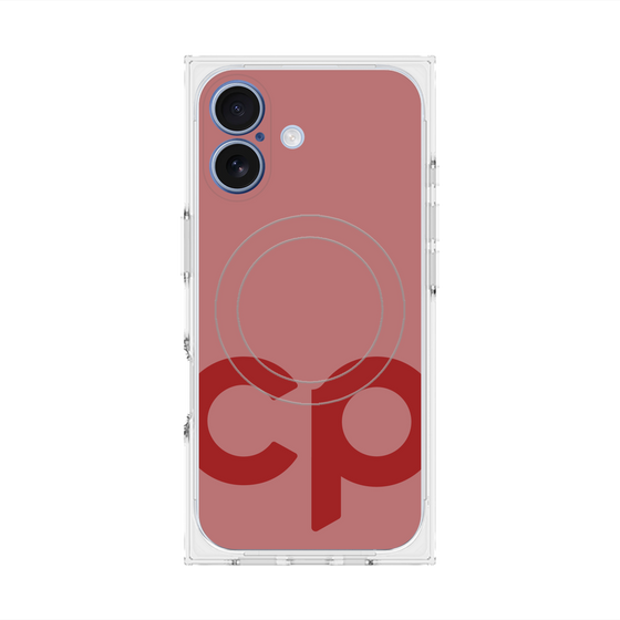 Premium Square Case with MagSafe［ Original - CASEPLAY Initial - Red ］