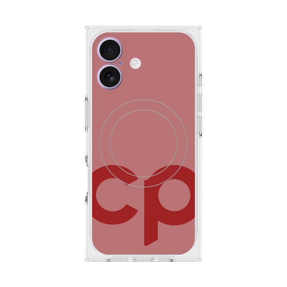 Premium Square Case with MagSafe［ Original - CASEPLAY Initial - Red ］