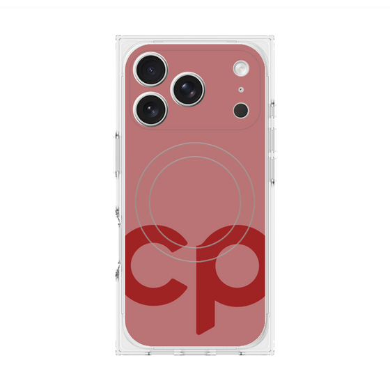 Premium Square Case with MagSafe［ Original - CASEPLAY Initial - Red ］