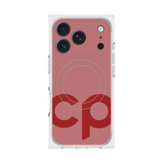 Premium Square Case with MagSafe［ Original - CASEPLAY Initial - Red ］