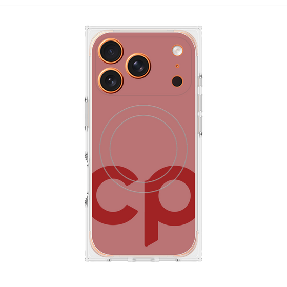 Premium Square Case with MagSafe［ Original - CASEPLAY Initial - Red ］