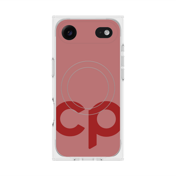 Premium Square Case with MagSafe［ Original - CASEPLAY Initial - Red ］