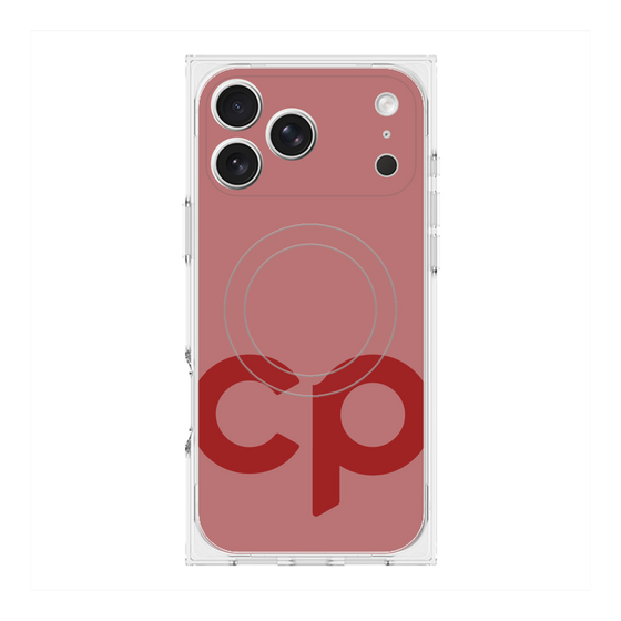 Premium Square Case with MagSafe［ Original - CASEPLAY Initial - Red ］