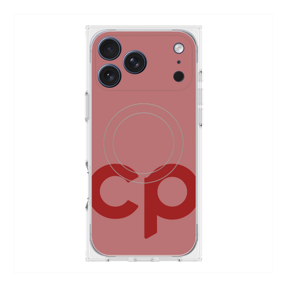 Premium Square Case with MagSafe［ Original - CASEPLAY Initial - Red ］