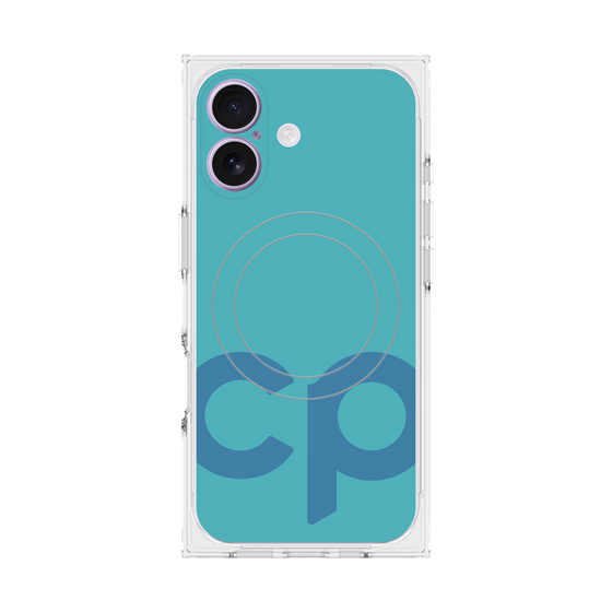 Premium Square Case with MagSafe［ Original - CASEPLAY Initial - Light Blue ］