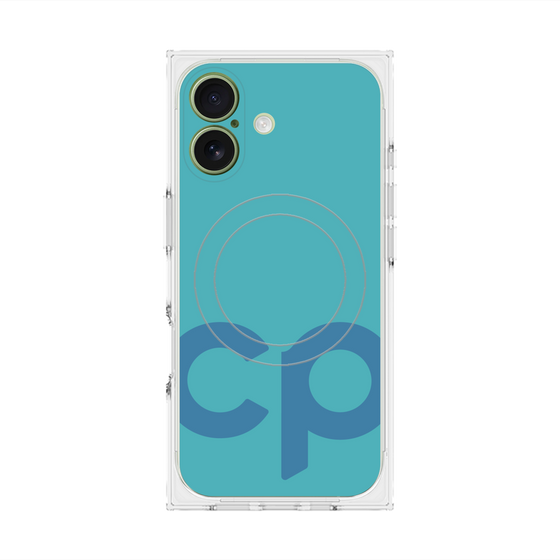 Premium Square Case with MagSafe［ Original - CASEPLAY Initial - Light Blue ］