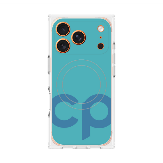 Premium Square Case with MagSafe［ Original - CASEPLAY Initial - Light Blue ］