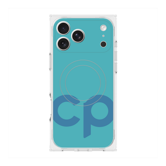 Premium Square Case with MagSafe［ Original - CASEPLAY Initial - Light Blue ］