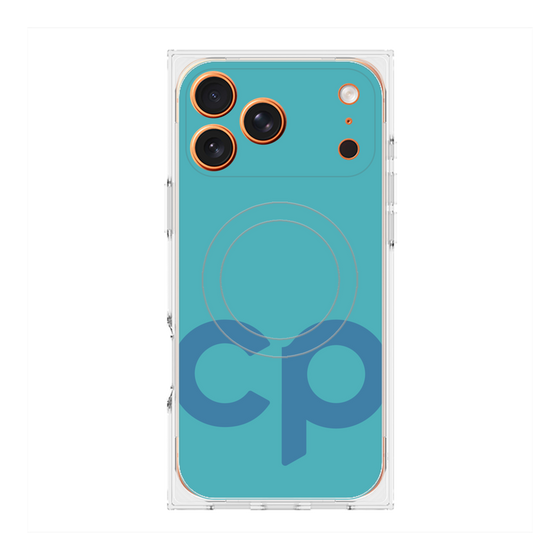 Premium Square Case with MagSafe［ Original - CASEPLAY Initial - Light Blue ］