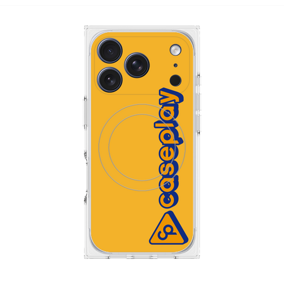 Premium Square Case with MagSafe［ Original - CASEPLAY Logotype - Orange ］