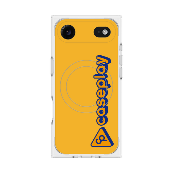 Premium Square Case with MagSafe［ Original - CASEPLAY Logotype - Orange ］