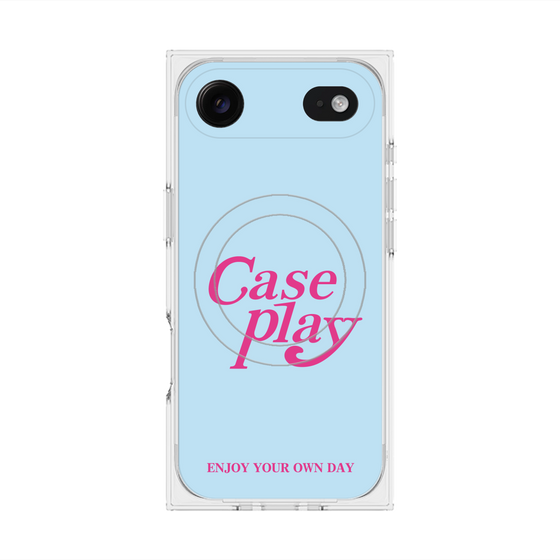 Premium Square Case with MagSafe［ Original - ENJOY YOUR OWN DAY - Light Blue ］