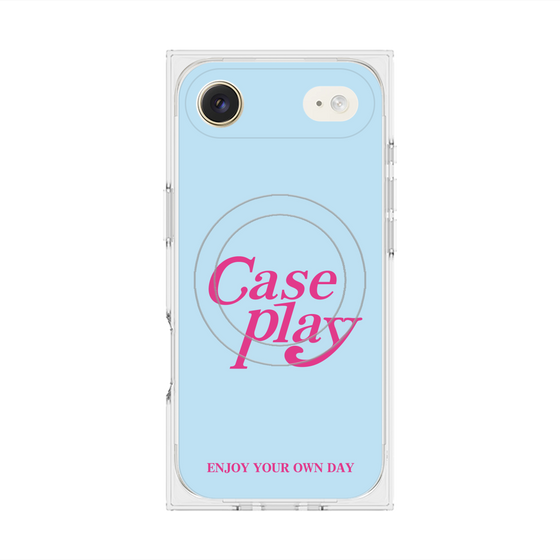 Premium Square Case with MagSafe［ Original - ENJOY YOUR OWN DAY - Light Blue ］