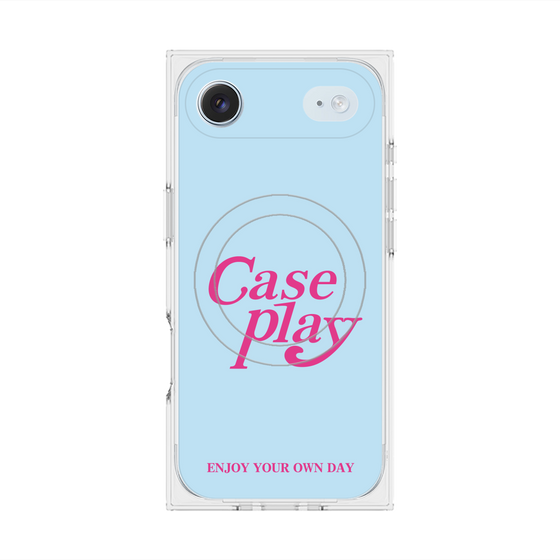 Premium Square Case with MagSafe［ Original - ENJOY YOUR OWN DAY - Light Blue ］