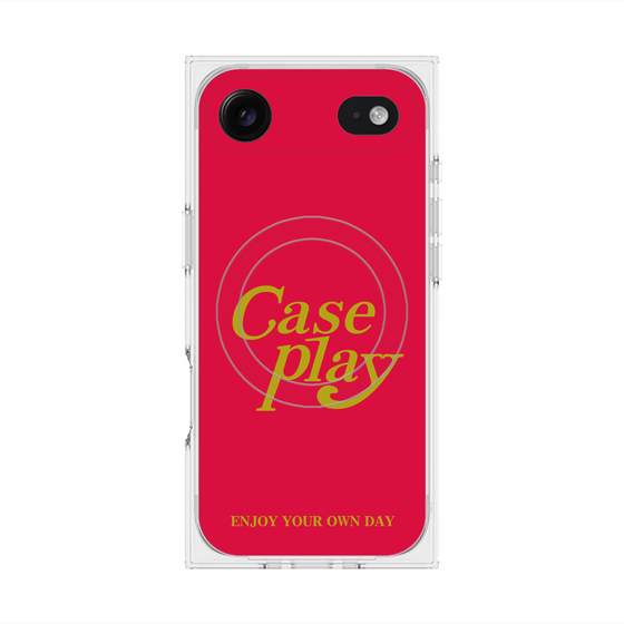 Premium Square Case with MagSafe［ Original - ENJOY YOUR OWN DAY - Red ］