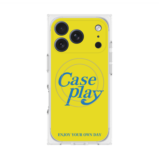 Premium Square Case with MagSafe［ Original - ENJOY YOUR OWN DAY - Yellow ］
