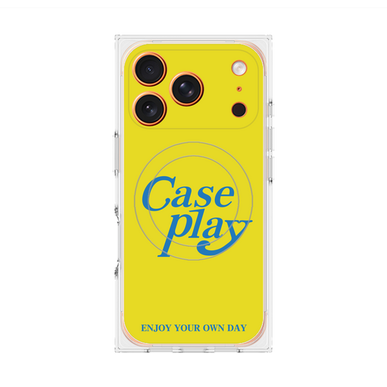 Premium Square Case with MagSafe［ Original - ENJOY YOUR OWN DAY - Yellow ］