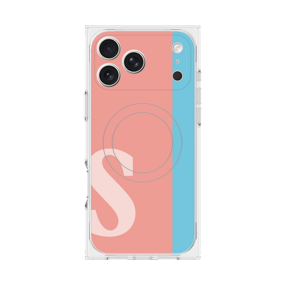 Premium Square Case with MagSafe［ Original - initial color line - S pink ］
