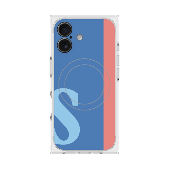 Premium Square Case with MagSafe［ Original - initial color line - S blue ］