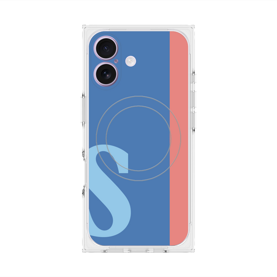 Premium Square Case with MagSafe［ Original - initial color line - S blue ］