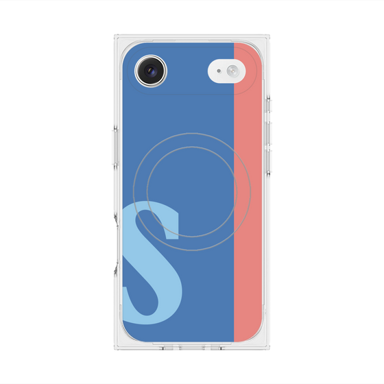 Premium Square Case with MagSafe［ Original - initial color line - S blue ］